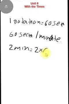 Class 5 | Maths UNIT 6 | With The Time - Part 1