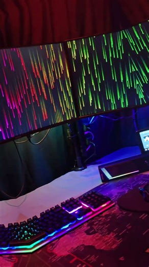 my new monitor setup #pc #setup #monitor #gaming #computer #gamingsetup #pcgaming #dualmonitors