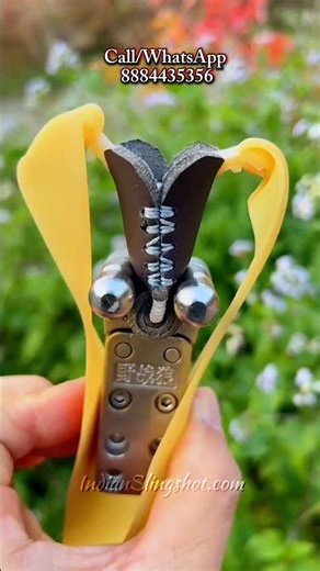 Quick-Load Slingshot Pouch with Steel Balls | IndianSlingshot.com #trending #viral #pouch #shots