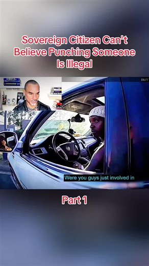 Sovereign Citizen Can't Believe Punching Someone Is Illegal #cop #police #trending #fyp