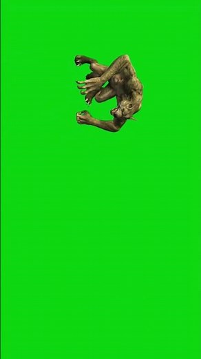 Scary Monster Animation - Green Screen Background | VFX Stock Footage #greenscreen #monster