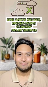555K views · 4.3K reactions | Kapag closed na yung ticket, dapat may checkbox at timestamp para may batayan ka! #fyp #work #exceltutorials #excel | John Mark G. Ureta | Facebook