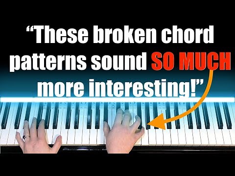 5 Right Hand Broken Chord Patterns on Piano [tutorial]