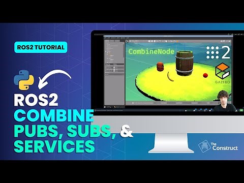 Combine Publisher, Subscriber & Service in ROS2 Single Node | ROS2 Tutorial