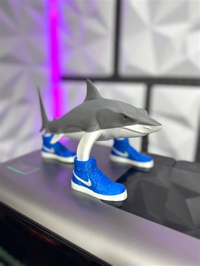 11K views · 23 reactions | Tralalero Tralala Brainrot meme 麗 STL : https://makerworld.com/models/1308439 婢Filament: PLA ⏰ Print Time : 24h️Printer: x1cSlicer:Bambu Studio〰️Layer Height 0.2 mm 10% Infill. Supports | Print Warriorr | Facebook