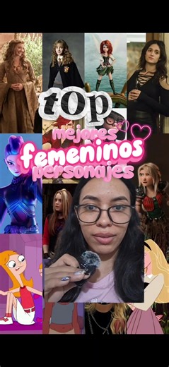 mi top de mejores personajes femeninos 💘💓🎀 #arcane #shameless #tinkerbell #phineasandferb #annewithane