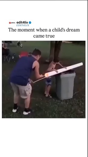 𝑬𝑫𝑰𝑻4𝑳𝑰𝑿 | The video depicts a homemade flamethrower constructed from PVC pipes, where a child and an adult are seen igniting a mixture that results... | Instagram