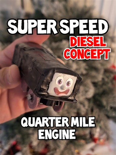WHEN YOU PUSH THE MOTOR TO THE LIMIT DIESEL CONCEPT ENGINE QUARTER MILE 17 PLUS FEET THOMAS AND FRIENDS RACING WORLD #toys #racing #train #thomasandfriends #fyp