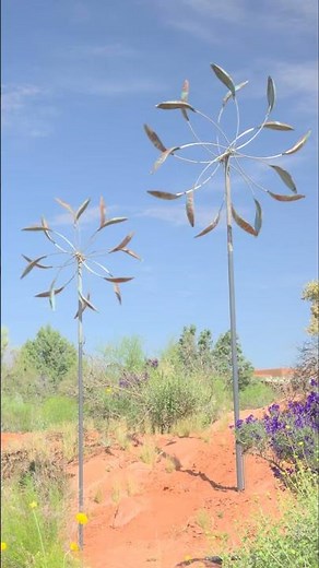 Double Spinner Lyman Whitaker Whitaker Wind Sculpture Short