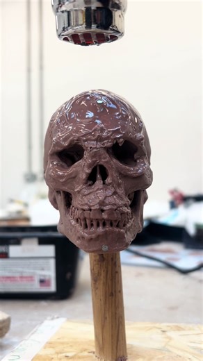 Sculpting a Half-Size Human Skull in Clay