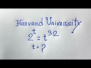 Only 10% Students Solve this exponential math olympiad question | 2^t =t^32 |
