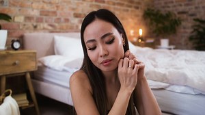 Woman in the bedroom | Free Stock Video Footage