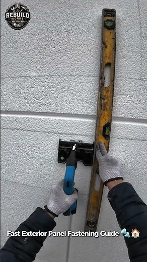 Perfect Wall Panel Installation Method 🛠️📏 #Construction #DIY #WallPanels