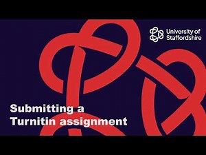 Submitting a Turnitin assignment