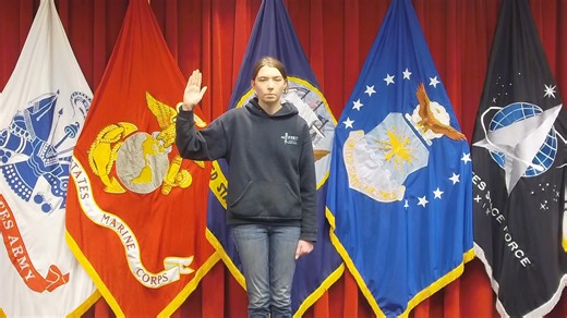 Cleveland MEPS Oath of Enlistment, 1100, February 26, 2026. | Cleveland MEPS