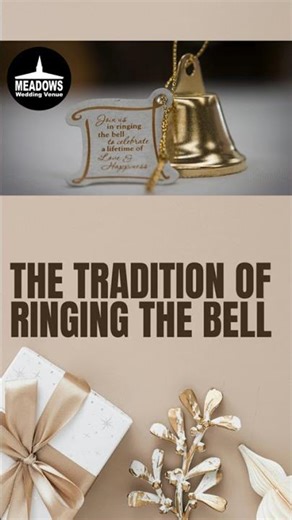 The ringing of the bell, a time-honored wedding tradition believed to ward off evil spirits
