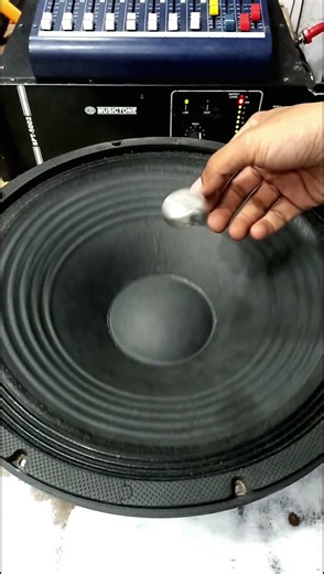 Super Smooth Slow-Mo Subwoofer Flex With magnet! 🔴👌#shorts #asmr #experiment