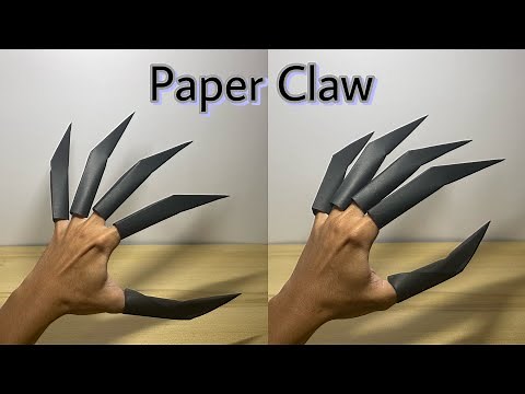 How to make paper claws | Origami claws