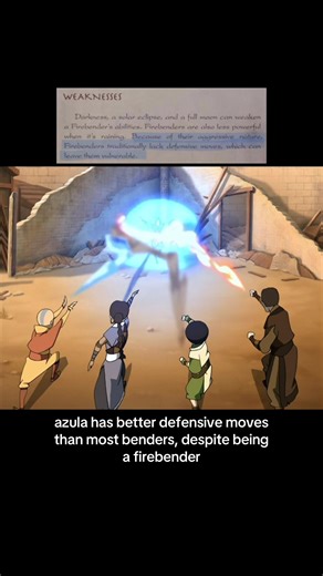 Azula's Superior Defensive Firebending Skills