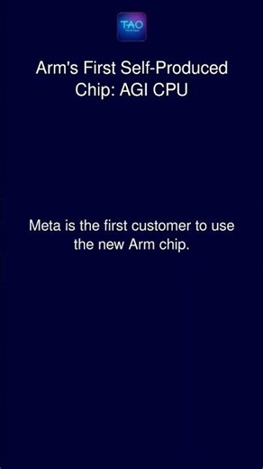 Arm's First Self-Produced Chip: AGI CPU