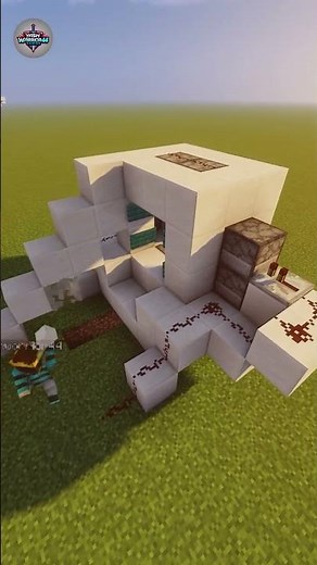 How to Build a 3-in-1 Water Lava Obsidian Door in Minecraft #minecraft #redstone #building #build