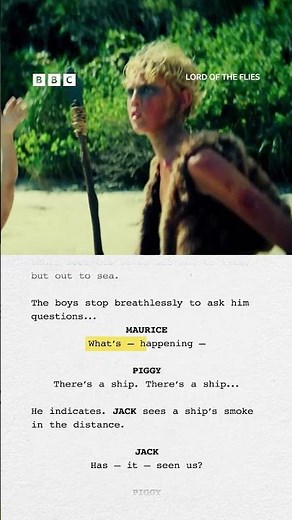 From script to screen - Lord of the Flies