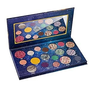 Dito 18 Color Galaxy Eyeshadow Palette, Highly Pigmented Makeup Palette With Mirror, Shimmer Matte Glitter Makeup Pallet, Waterproof Colorful Eyeshadow Palette For Daily Party