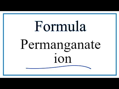 How to Write the Formula for Permanganate ion