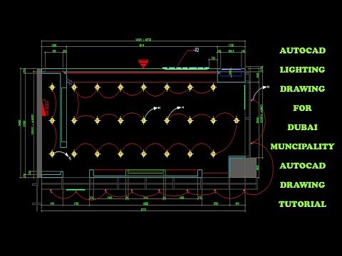 Lighting Drawing in AutoCAD | Lighting Drawing | How to Draw Lighting drawing in AutoCAD
