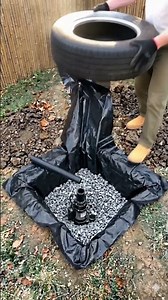 DIY Tire Fountain Build – 3-Tier Water Feature From Scratch