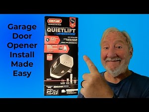 First quick and easy Do It Yourself garage door opener install | Genie Quietlift
