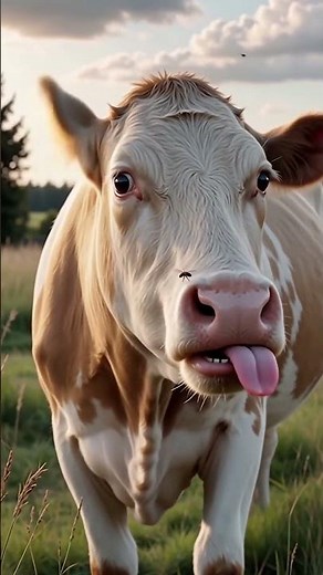Watch This Funny Cow's Hilarious Reactions to a Pesky Fly on its Nose!