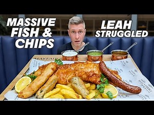 PRO EATERS STRUGGLED WITH THIS MASSIVE FISH AND CHIPS CHALLENGE - MAYFAIR CHIPPY