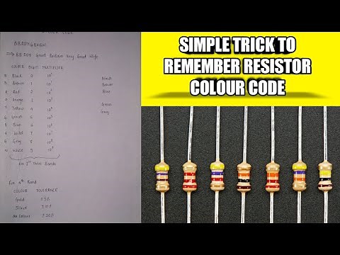 BBROYGBVGW | Trick to remember Resistor Colour code | Colour Code of Resistor |