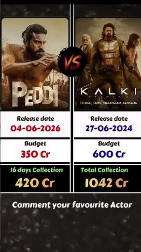 Peddi vs Kalki 2898 AD Budget & BoxOffice Collection | Who Dominates?🆕🎬