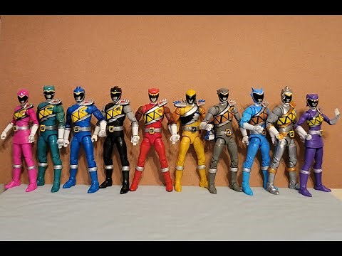 Power Rangers Dino Charge Blue ranger Koda team complete Custom Action Figures Lightning Collection