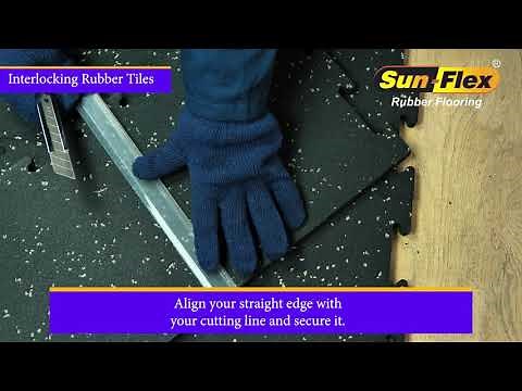 Interlocking Rubber Tiles | Rubber Tiles Installation