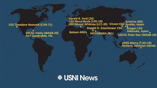 USNI News Fleet and Marine Tracker: Nov. 27, 2023