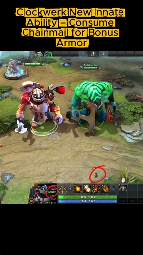 Clockwerk's New Innate Can Consume Chainmail?! 🤯 #dota2 #shorts