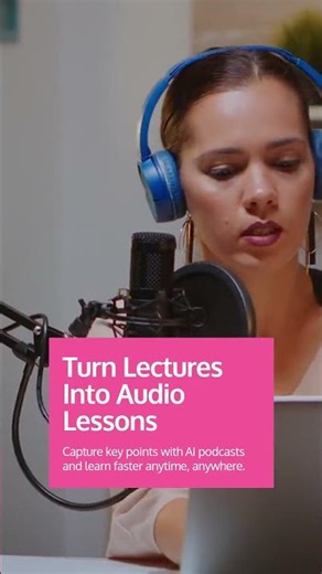 Transform Lectures Into AI Audio Lessons