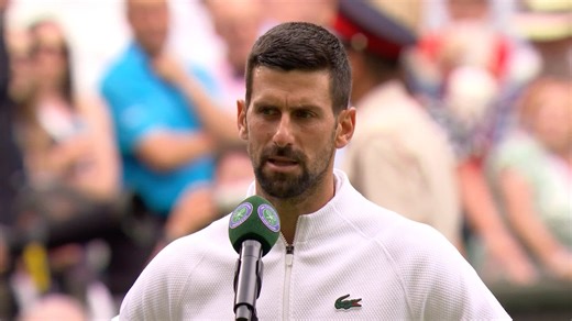 Djokovic on Federer (in stands)🗣️ “I wish I had the serve and volley that gentleman in the stands had”.❤️