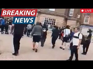 BREAKING NEWS: SCENES FROM STOKE ON TRENT PROTEST AS CLASHES OCCUR