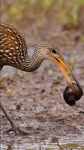 Limpkin vs Apple Snail | Incredible Hunting Skill in Muddy Wetlands
