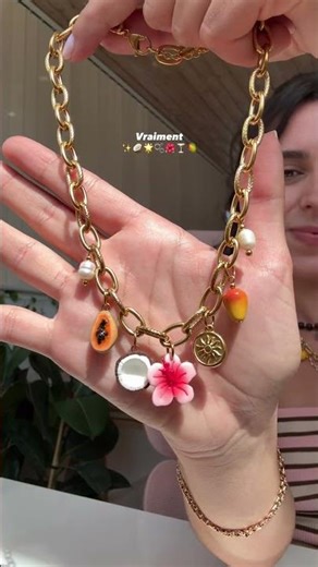 Le bijou fait main tropical pour cet été 🌺🥥✨ Prochaine vente ce dimanche 19 avril à 11h 🤭 #artist