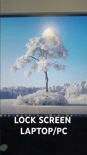 How to lock the laptop or PC screen quickly #lockscreen #computer #shortvideo