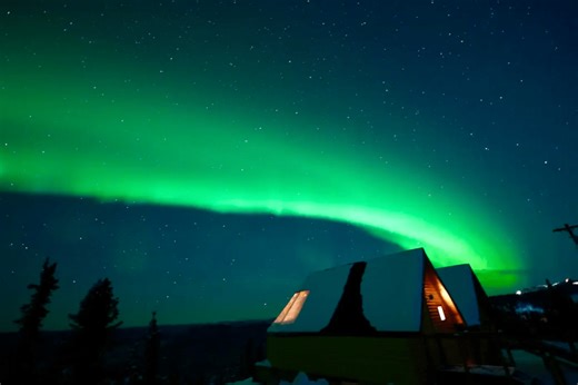 Sleep Under the Northern Lights in This Unique Cabin in Alaska