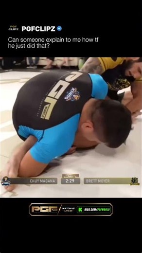 What sorcery is this? Watch live on Kick link in bio. @pgfworld #jiujitsu