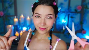 【Glow】4K ASMR: 剪去你的烦恼 (通过刷脸，手部动作)（2023.8.12）_哔哩哔哩_bilibili