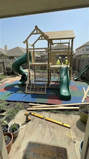 From Empty Backyard to Epic Kids Playground #timelapse