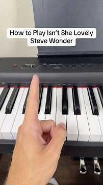 How to Play Isn't She Lovely - Stevie Wonder Piano Tutorial #piano